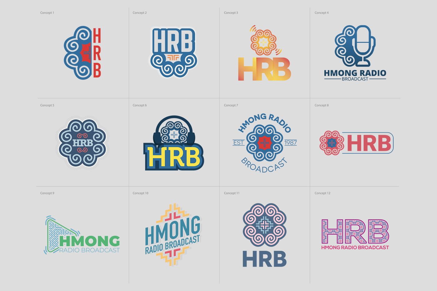 Vector concepts of HRB logos
