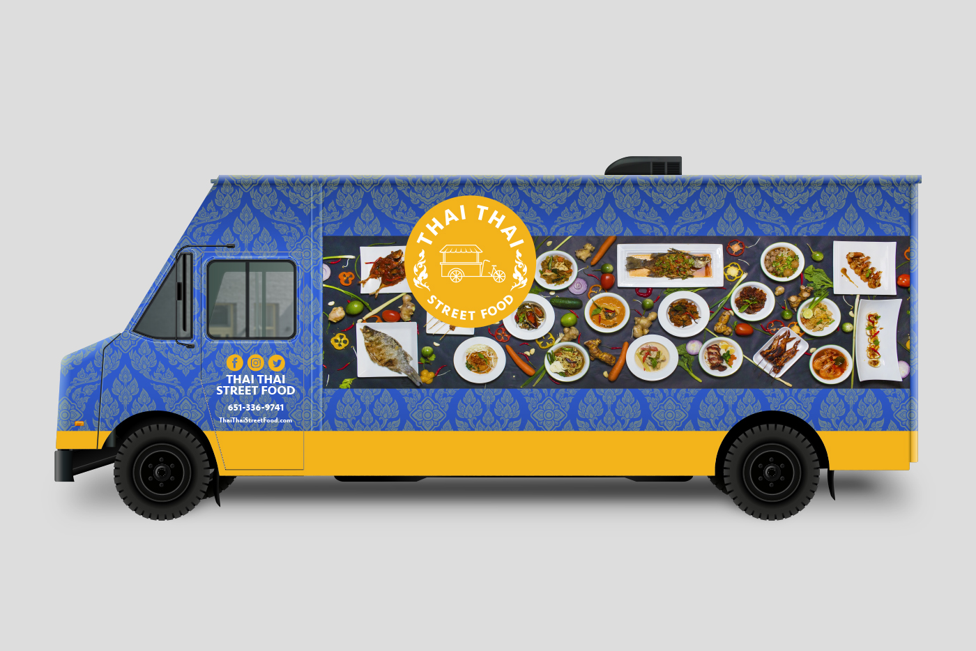 Thai Thai Street Food truck concept art